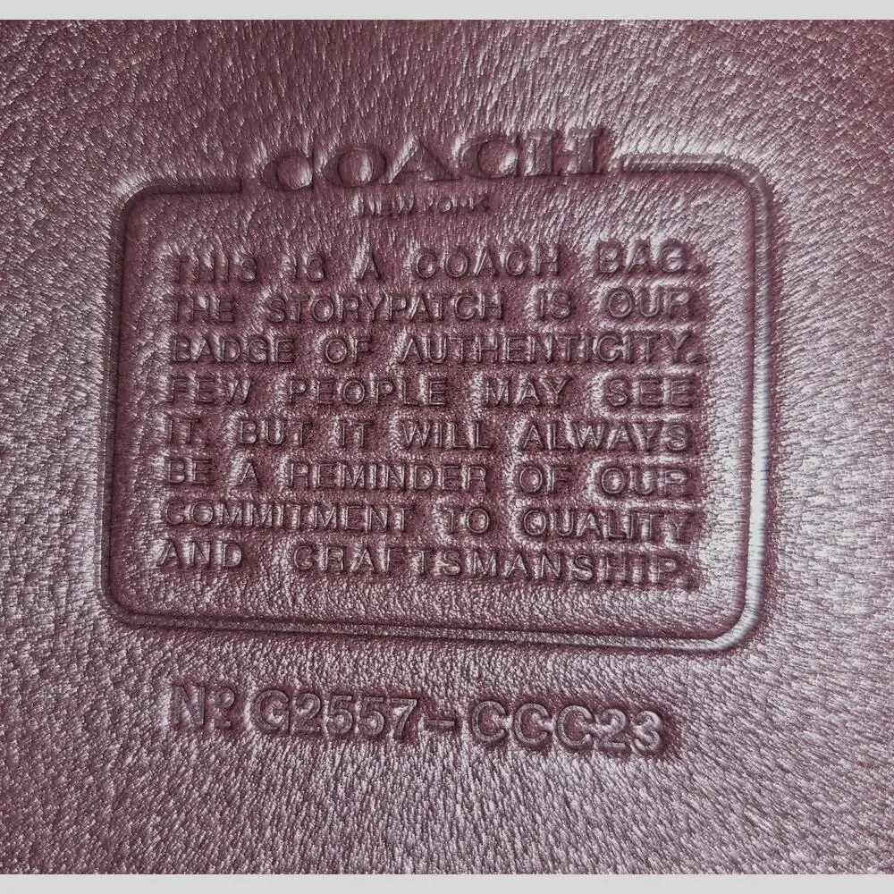 Coach Bleecker Bucket Bag CCC23 Maple Leather w/ Pouch & Dust Bag Like New
